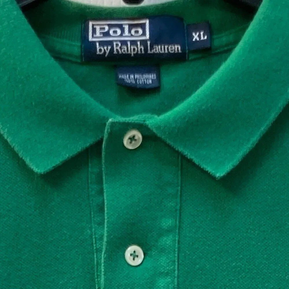 Polo Ralph Lauren Green Purple Pony Polo Shirt Size XL